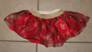 NEW NWT Infant Girls 0 - 3 Months Sparkly Christmas Holiday Tutu Skirt