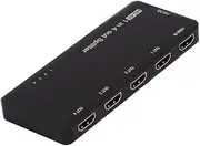 cablecc HDMI 2.0 Splitter Ultra-HD Converter Switch 1 in 4 Out Support HDCP SST Extend 18Gbps Compatible 2.0 4K60HZ