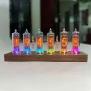 IN16 Black Walnut Glow Tube Clock Nixie Clock Support APP Control for USSR IN-16
