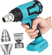 COHEALI 18V Cordless Handheld Electric Hot Air Blower with Nozzles Compatible with Premium Construction Ergonomic Design Fast Heating for Shrink Wrapping and Electronics