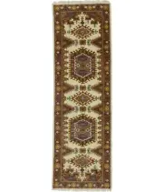 Handmade Geometric Design Oriental Runner Rug Hallway Kitchen Carpet 3X10 ft