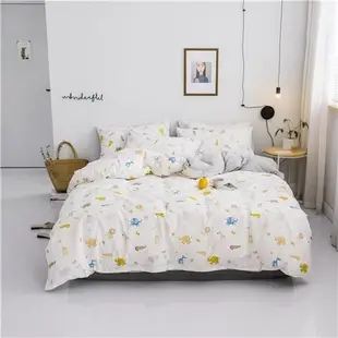 100% cotton Bed sheets set duvet cover bedding blanket 4sets