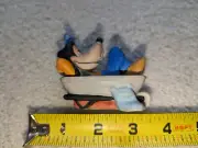 goofy in bathtub wheel barrow ceramic 3" walt disney production 1960s taiwan art