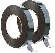 Foam Tape, Office Tape 2 pcs Thickness 3 mm width10-50 mm 5 Meters Long Double Sided Sponge Tape Mounting Adhesive Tape Roll Cars Trims(50 mm*3 mm*5 Meters)