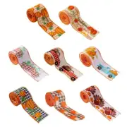 5 Yards Wide Ribbons Thanksgiving Turkey Pattern for Creative Decorating
