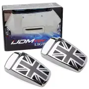 Black UK Union Jack Style Window Wiper Washer Spray Nozzle Cover For MINI Cooper (for: Mini)