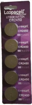 1000 X CR2450 ECR 2450 CR 2450 BATTEREIS LOOPACELL BRAND! (SUPER FRESH)
