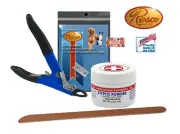 RESCO DELUXE SMALL-MEDIUM DOG NAIL CLIPPER SET-Styptic Powder,File,Extra Blade