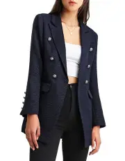 [Belle & Bloom] Princess Polina Navy Tweed Blazer