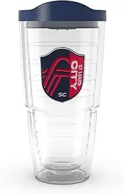 Tervis MLS St. Louis City SC - Primary Logo Made in USA Double Walled Insulated Tumbler Travel Cup Keeps Drinks Cold & Hot, 24oz, Classic