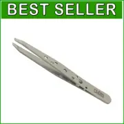 Ultra-Precise 3.75" Rubis Swiss Slanted Tip Tweezer - Ideal for Eyebrows & More