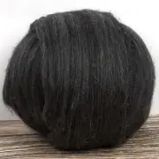 Merino Top (Natural Dark Grey) 100g Wool Roving Spinning Fibre Needle Felting