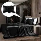 Easy to Install Pillowcase Hair Breakage Prevention Luxurious Satin Set for Skin