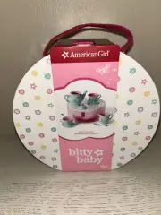 American Girl Bitty’s Tea Party Set for Bitty Baby Doll ~ Teacups Teapot Spoons