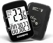[CooSpo] Bike Computer,Cycling GPS Units Bicycle Computer with IPX7,Wireless Speedometer Odometer GPS for Bike,2.3 Inch Auto-Backlight,Bike GPS Tracker with Max Speed Alarm