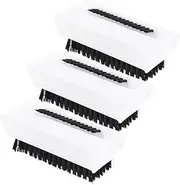 IWOWHERO Multi-function Nail Brush 3pcs Set for Fingernail Cleaning Soft Bristles Anti-slip Grip Perfect for Home Use