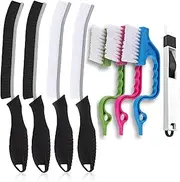 SBERAY Crevice Cleaning Brush, 8PCS Grout Brush Set Toliet Cleaner, Scrub Brush Gap Clean Tools for Household Use, Groove Corner, Hard Bristle Cleaning Supplies for Kitchen, Bathroom and Toilet