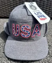 Authentic Volcom USA OU Ear Flap US Snowboard Team Winter Hat - USST Skiing S/M