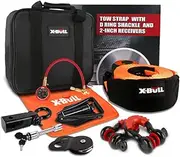 Recovery Kit 11PCS Winch Dampener Bag Heavy Duty Nylon for ATVs Off-Road Vehicles Trucks 4WD 4x4 Recovery Tow Strap D-Ring Shackles