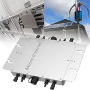 Solar Grid Tie Micro Power Inverter MPPT,WVC-600w 700w 1200w 1400w 1600w 2000w 2400w 2800w Grid Tied Solar Inverter Input Dc22-60v Ac110v/220v for Solar Panel,2400w