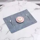 PU Leather Placemats Rectangle Coaster Creative Dining Table Place Mats Hotel