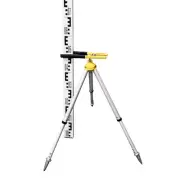 Mini Tripod Total Station Prism Pole Clip Clamp Support 46cm-60cm