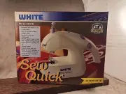 White Sew Quick SC10 Hand-Held Double Stitch Sewing Machine NEW