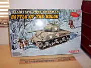 Dragon #6255 1/35 M4A3(76)W VVSS Sherman Battle Of The Bulge Tank Model Kit-NIB