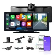 Wireless Portable CarPlay Monitor – 10.26" IPS Display with Screen Mirroring,...