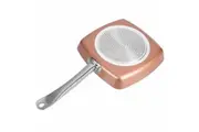 Non-stick Copper Square Pan with Ceramic Frying Pan Copper Oven and Dishwasher Chef Square Fry Pan