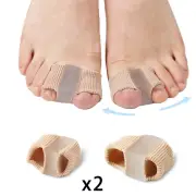 2 Count Toe Separators Gel with 2 Loops Toe Sleeves Bandage Toe Protector