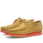 CLARKS ORIGINALS Wallabee Boots Light Tan Orange New sz 8.5