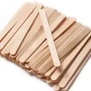 100 Medium Wooden Waxing Sticks Hair Removal Applicators Spatula