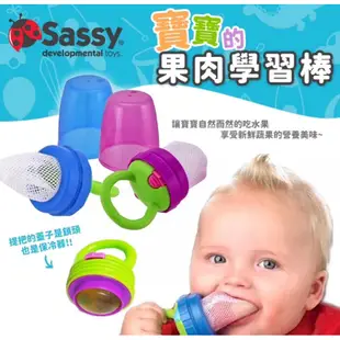 美國 Sassy 寶寶的果肉學習棒 咬咬水果棒 2入