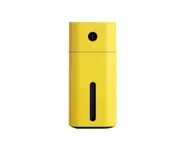 LED Color Mini Mist Humidifier Portable USB Timing Air Purifier Humidifier 180ml Quiet Mute Humidifing Device-YELLOW