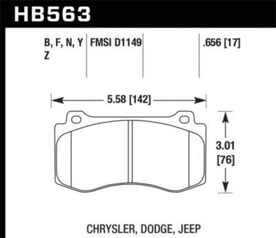 Hawk 06-07 Dodge Magnum SRT8 / 06-09 Challenger SRT8 / 05-07/09 Chrysler 300 C S