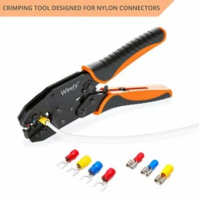 Crimping Tool For Insulated Electrical Connectors Ratcheting Wire Crimping Plier