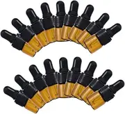40Pcs Essential Oil Dropper Bottles Glass Travel Bottles with Tops Leak Design for Perfume and Essential Oils Convenient for Travel and Daily Use