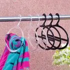 10pcs Scarf Hooks Transparent/black Keep Tidy Multi-use Neckerchief Bra Hangers