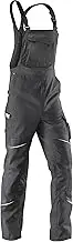 KÜBLER ACTIVIQ Work Dungarees Anthracite, Size 110, Men's Work Dungarees Made of Blended Fabric, Work Dungarees with Knee Protection Pockets According to EN 14404, Lightweight Work Dungarees KÜBLER Workwear