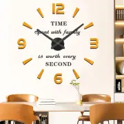 Design Frameless Wall Clocks for Home Decor (Gold and Black Decor)