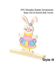 Cute Wooden Easter Decorations Holiday Home Decor- H