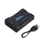 Scart to Multimedia Interfaces Converter 1080p USB Powered For DVDs Set Top Box