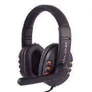 X6 Stereo Headset With Mic and 3.5Mm Plug and Volume Control Key For Computer Cable Length: 1.8-2M(Orange)