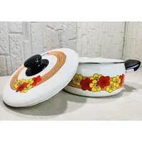 在飛比找蝦皮購物優惠-日本製 富士琺瑯 Honey ware 兩手鍋 昭和彩色鍋 