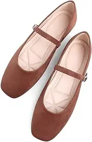 [Stunner] Women Square Toe Bow Ballet Flats Fashion Non Slip Flat Shoes