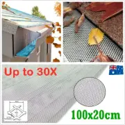 DIY Home Garden Gutter Guard Aluminium Deluxe Leaf Mesh Filter Silver 100x20cm