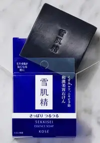 在飛比找Yahoo!奇摩拍賣優惠-KOSE高絲 雪肌精 黑碳淨化潔顏皂120G