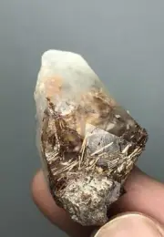 Natural rare rutile var. Sagenite included Quartz.