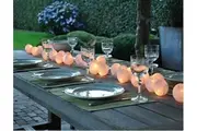 20 White 5cm Ball battery string LED - wedding party home event decoration